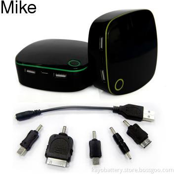 Mobile power bank with 6000mAh, color screen with digital show